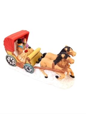 Vintage Dickens Collectables Carriage | EUC | Hand-Painted Porcelain
